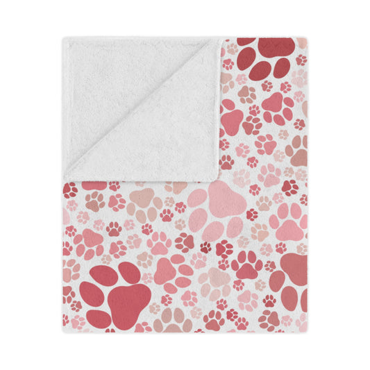 Pink Paws Ultra Soft Minky Blanket