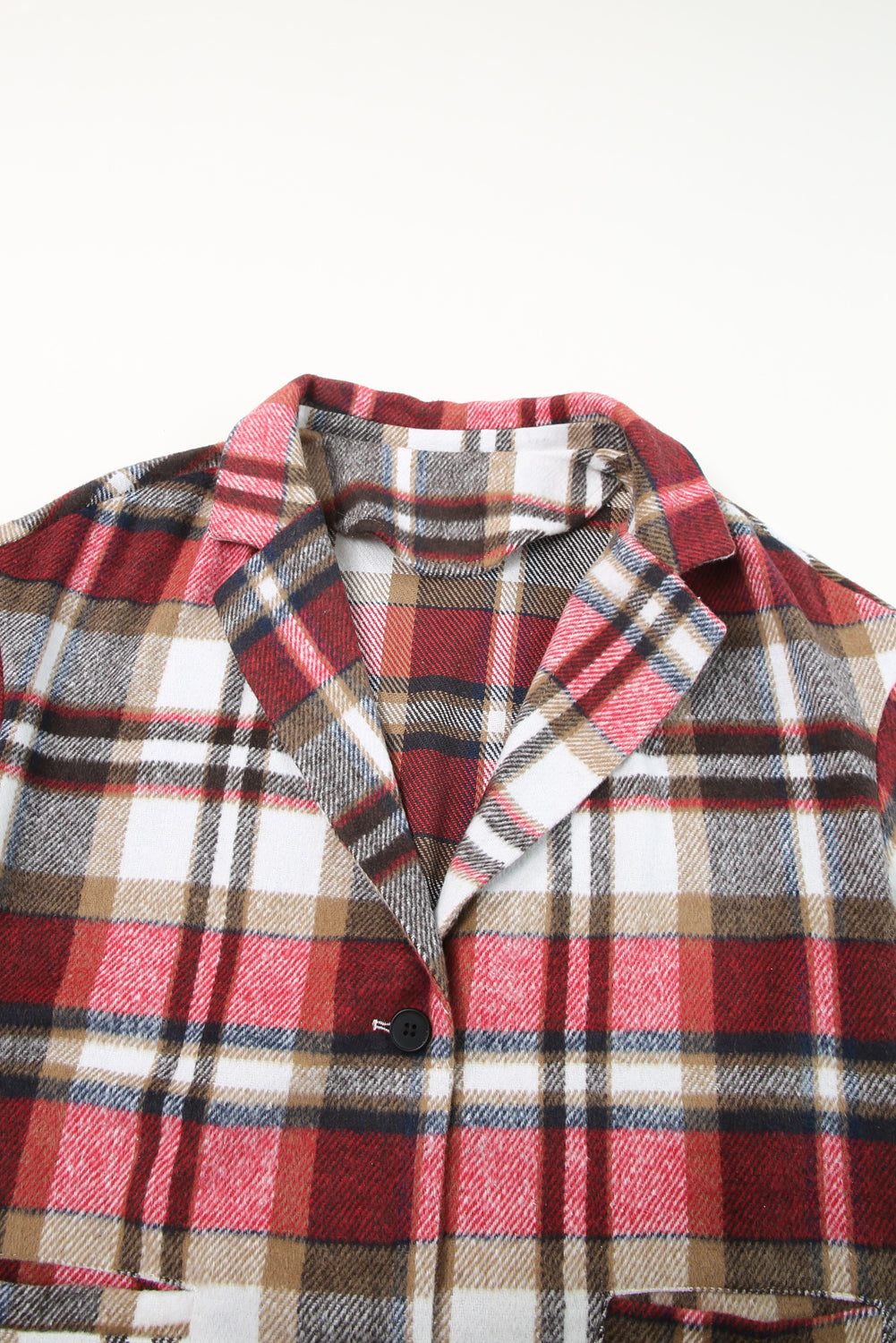 PREORDER Fiercely Plaid Button Up Jacket | Red