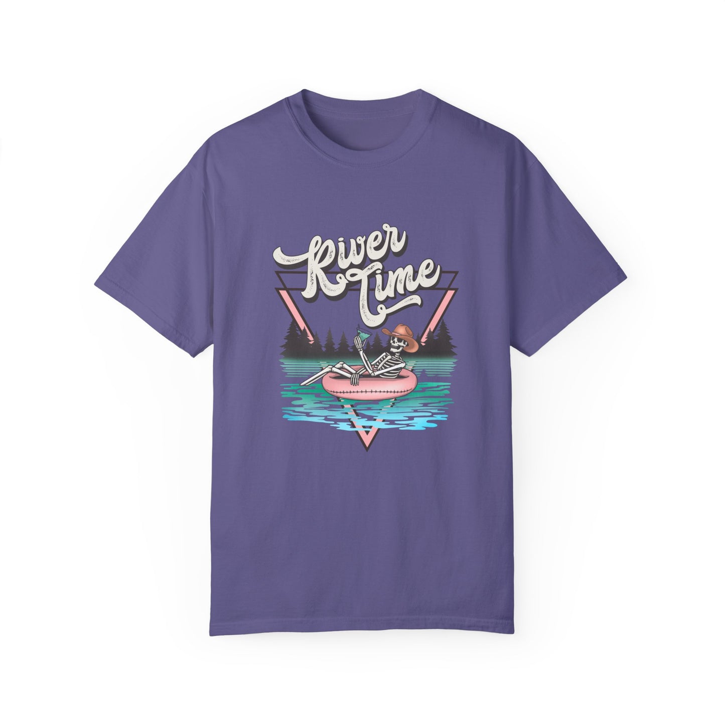 River Time Garment Dyed Graphic Tee