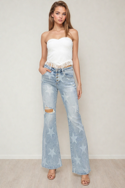 RISEN Oh Glory Be! Mid Rise Jeans