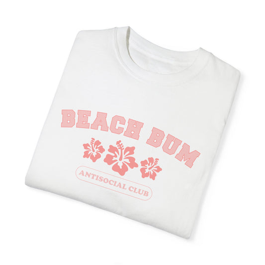 Beach Bum Anti-Social Garment Dyed Graphic Tee