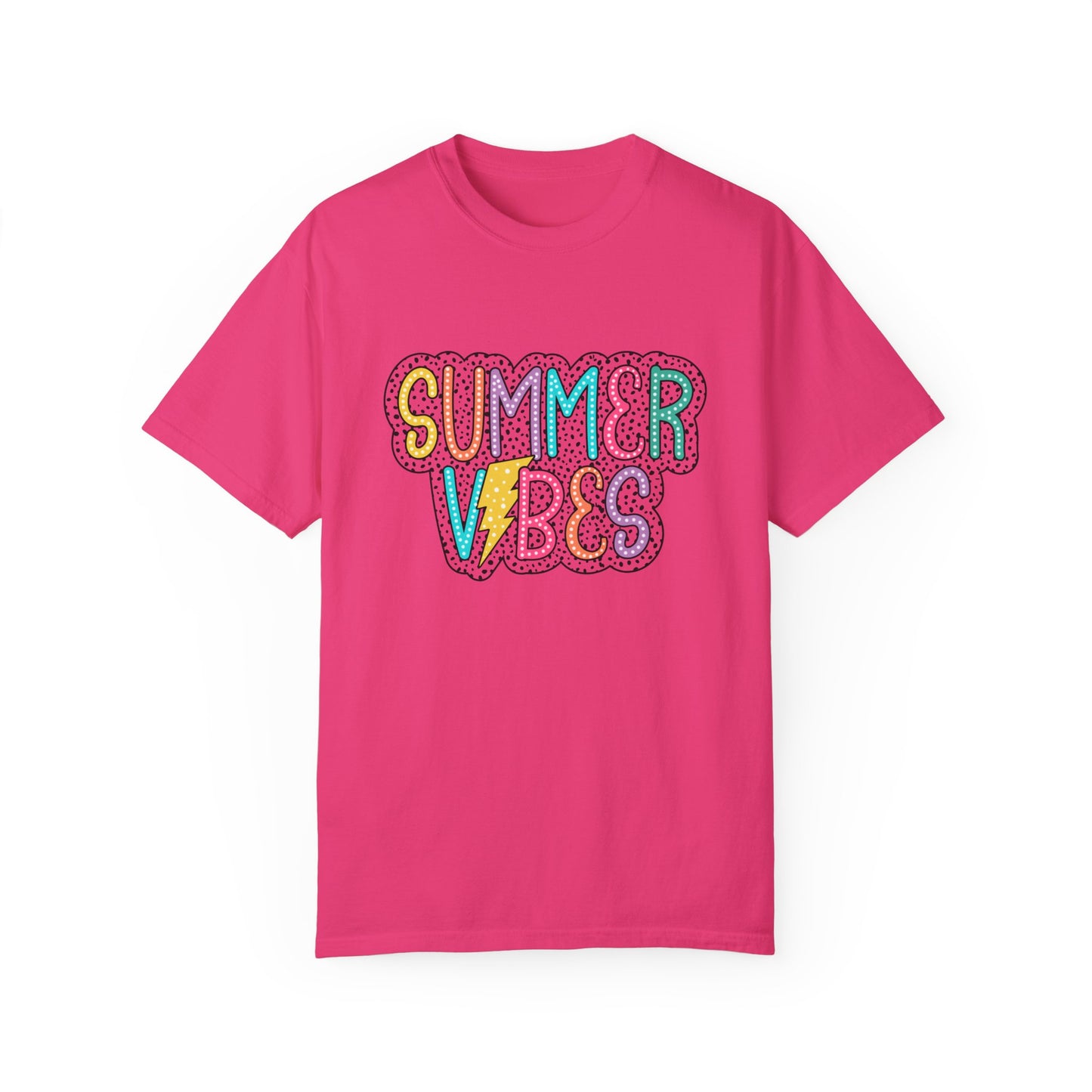 Summer Vibes Garment Dyed Graphic Tee