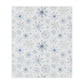 Blue Snowflakes Ultra Soft Minky Blanket