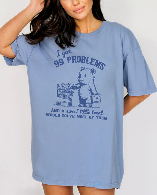 99 Problems Garment Dyed Graphic Tee