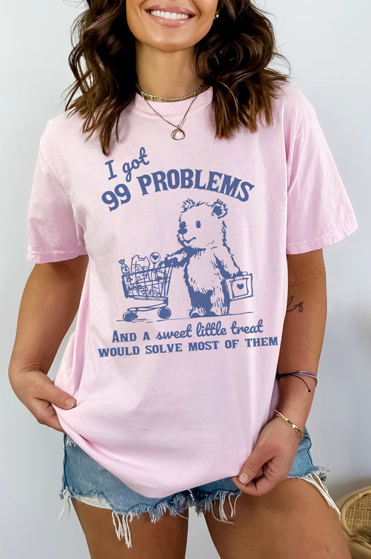 99 Problems Garment Dyed Graphic Tee