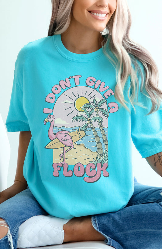 Don't Give a Flock Garment Dyed Graphic Tee