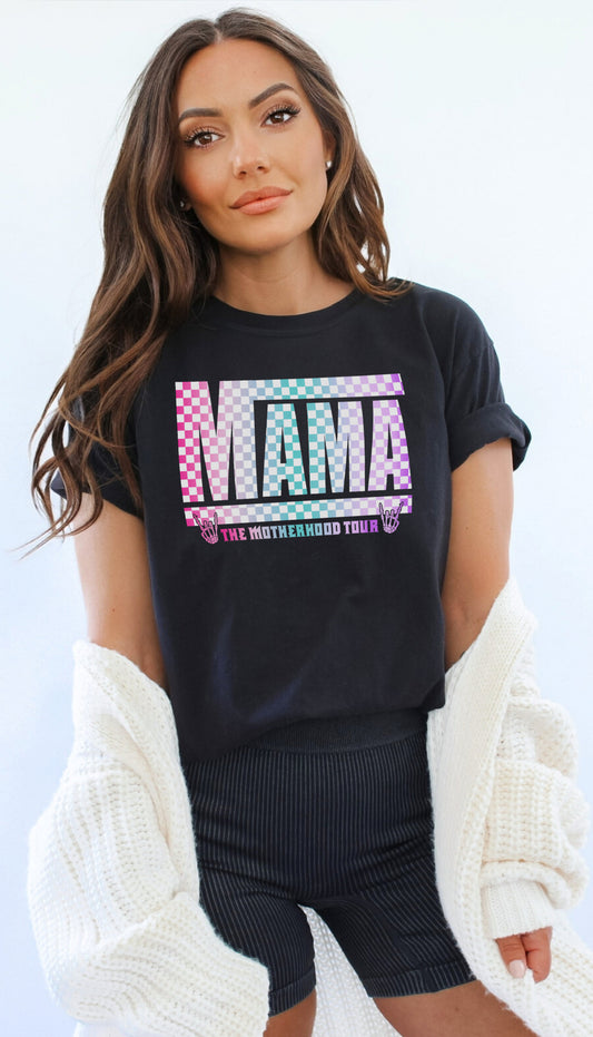 Mama Motherhood Tour 2-Sided Garment Dyed Graphic Tee