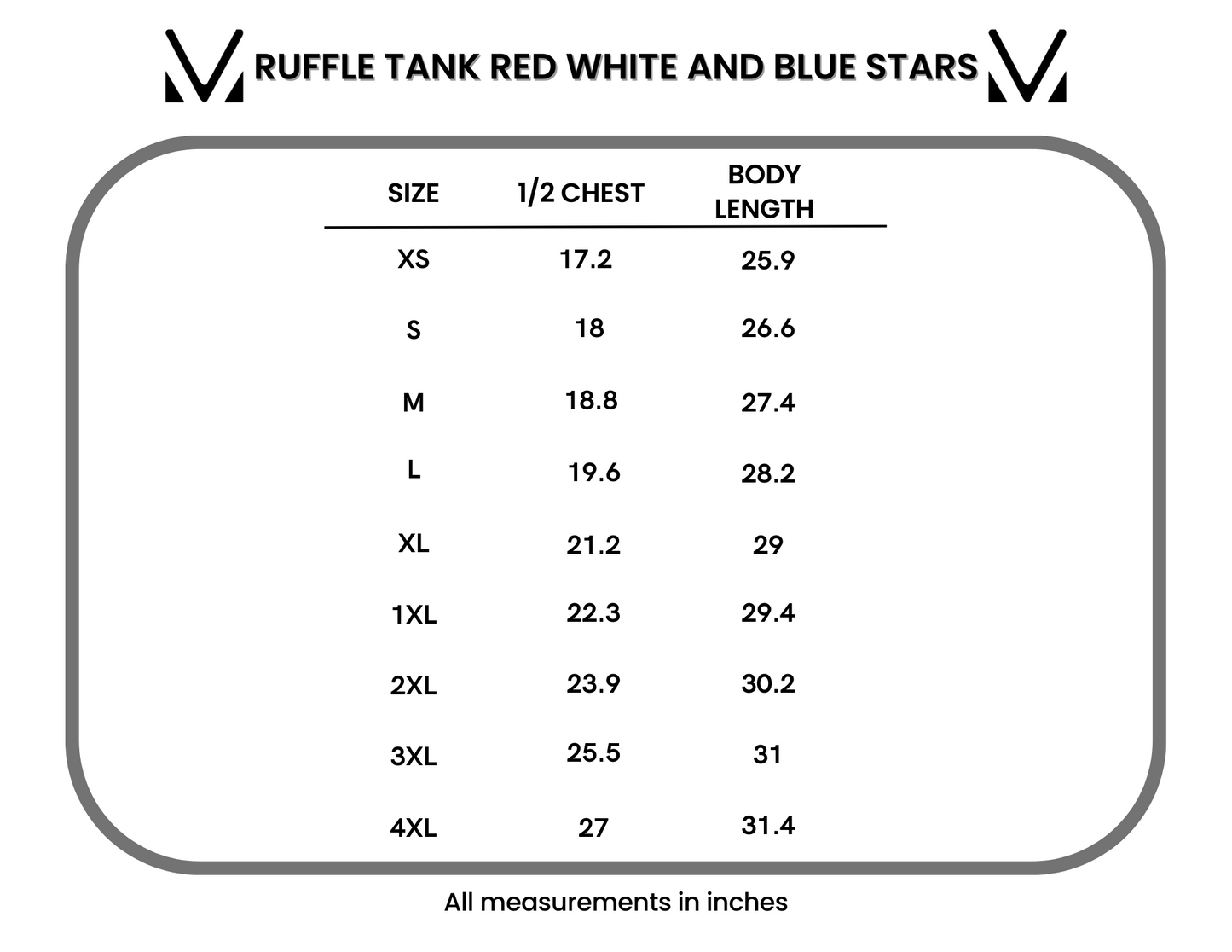 Renee Ruffle Tank - Red White and Blue Stars
