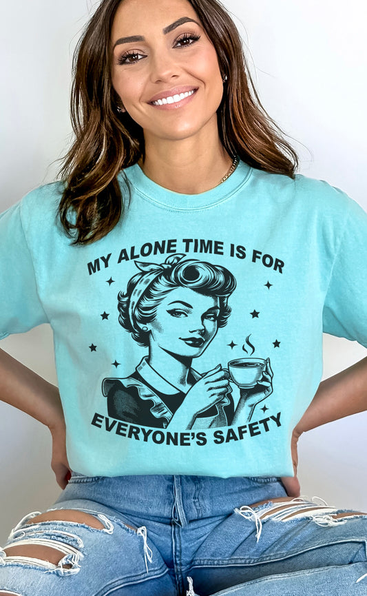 My Alone Time Garment Dyed Graphic Tee
