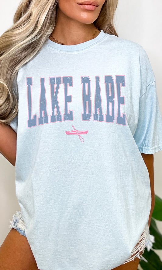 Lake Babe Garment Dyed Graphic Tee