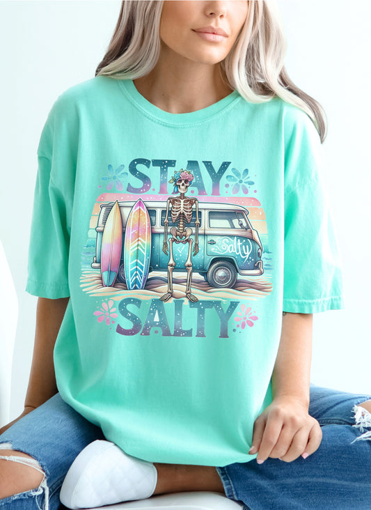 Stay Salty Garment Dyed Graphic Tee