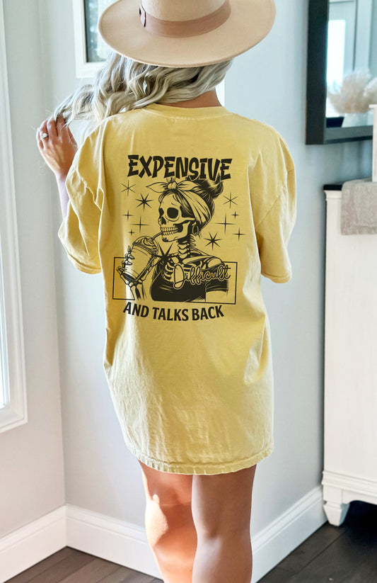 Expensive & Difficult 2-Sided Garment Dyed Graphic Tee