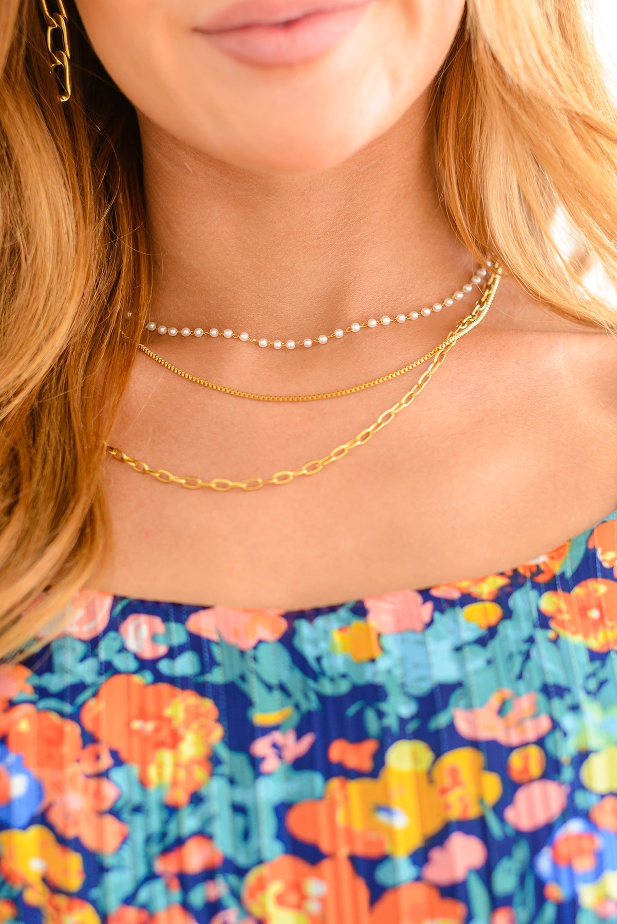 Waterproof Triple Threat Layered Necklace