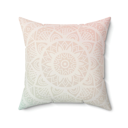 Pastel Mandala Pillow Cover
