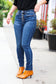 Judy Blue Stand Out Dark Denim High Rise Skinny Fit Button Fly Jeans