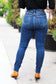Judy Blue Stand Out Dark Denim High Rise Skinny Fit Button Fly Jeans