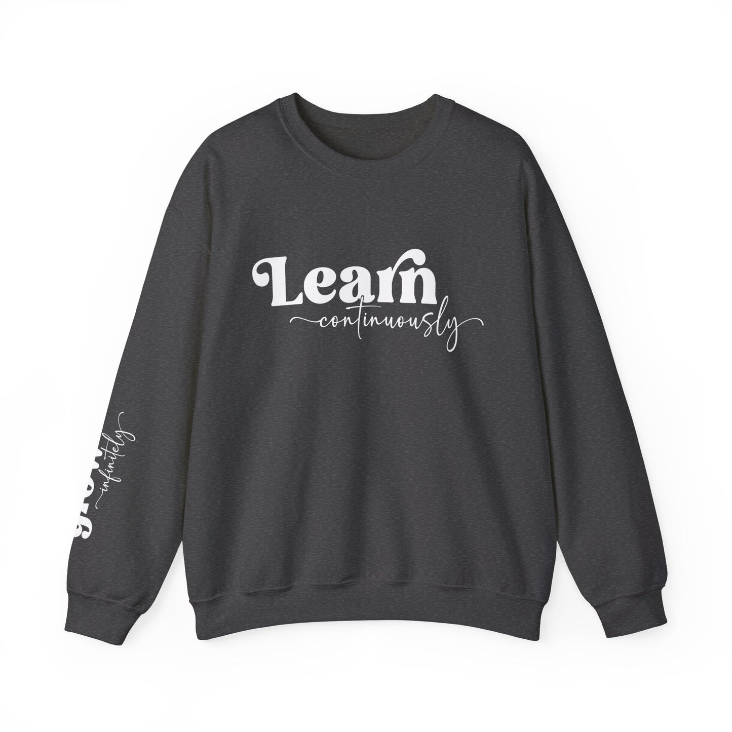 Learn Continuously Accent Sleeve Sweatshirt