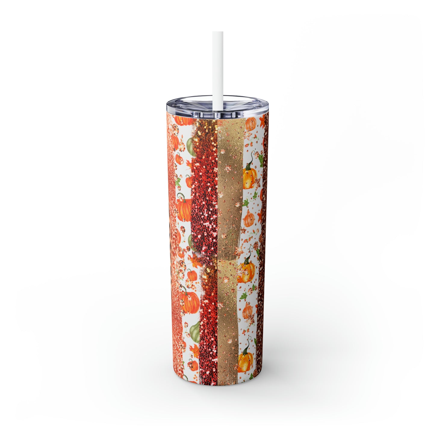 Just A Girl Who Loves Pumpkin Spice Skinny Tumbler with Straw, 20oz