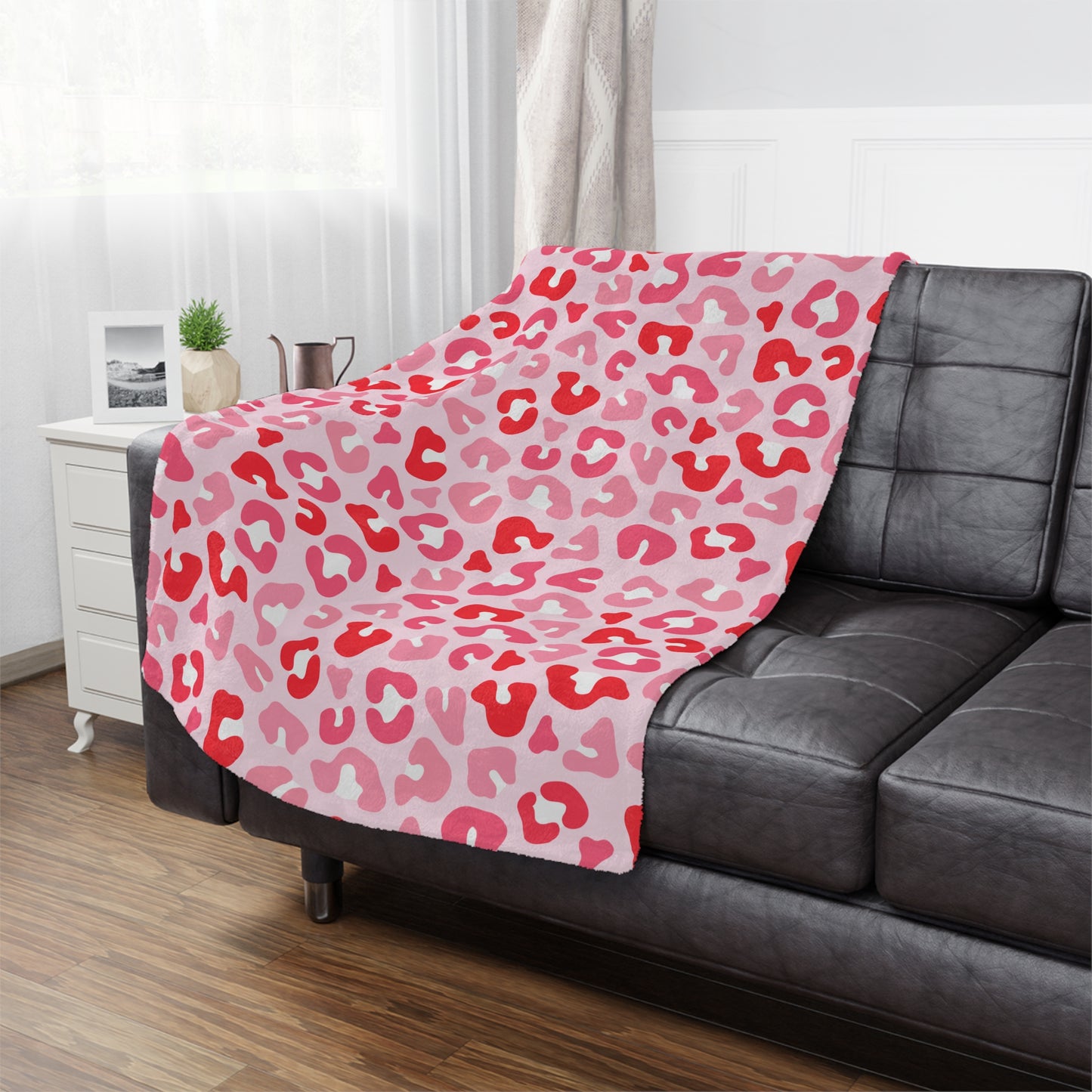 Pink Leopard Ultra Soft Minky Blanket