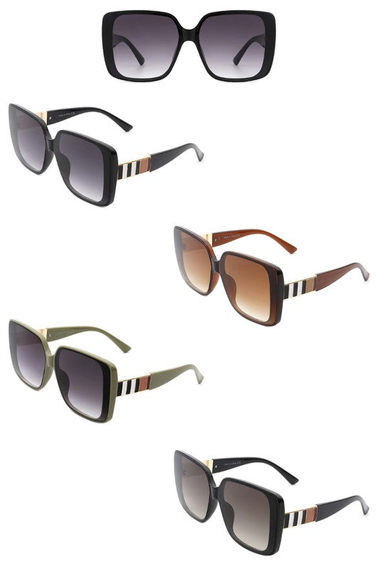 Square Retro Flat Top Sunglasses