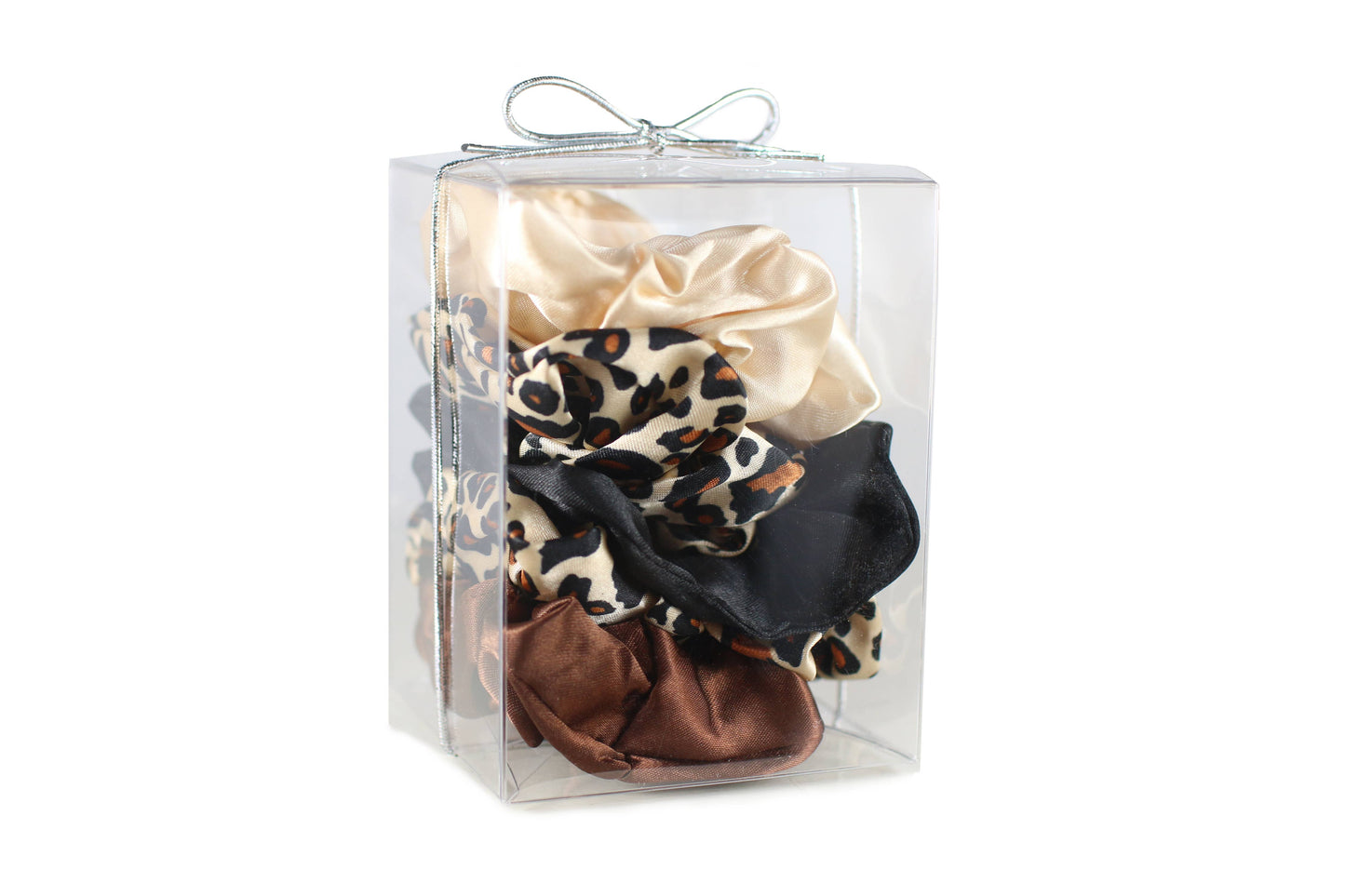 Satin Hair Scrunchies | 5 Pack Gift Box