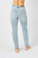 Judy Blue Vintage Double Cuffed Light Wash Joggers