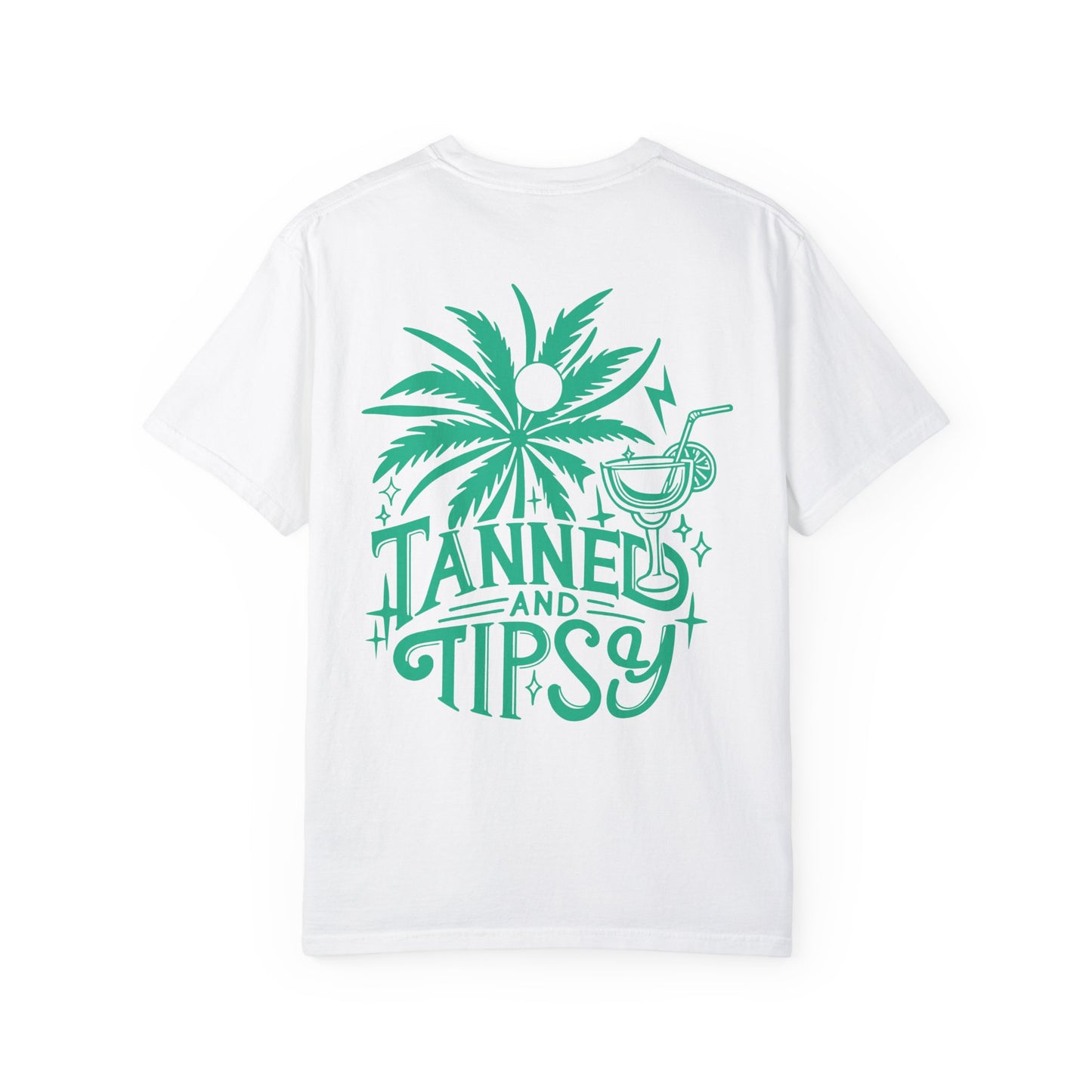 2-Sided Tanned and Tipsy Garment Dyed Graphic Tee