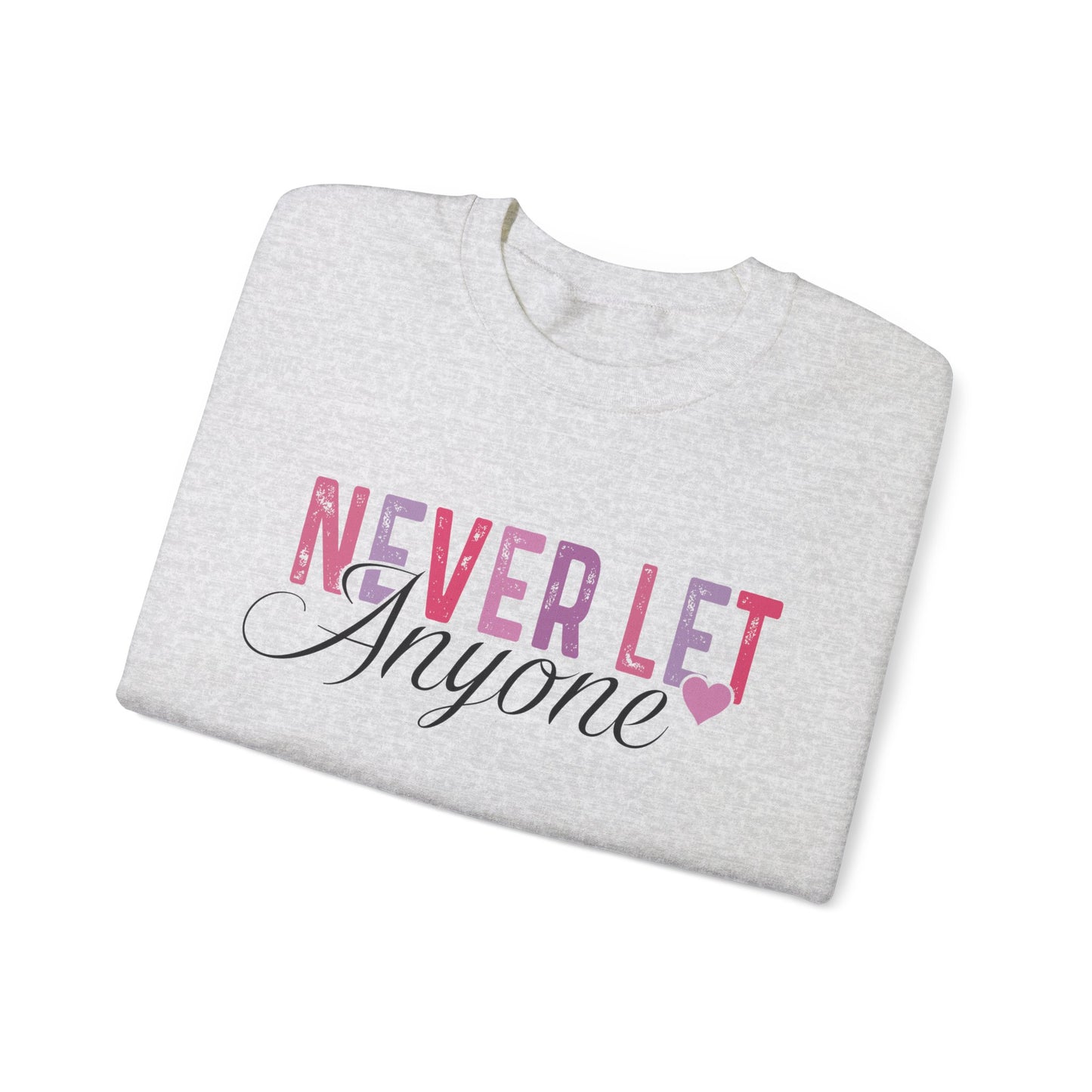 Never Let Anyone Dull Your Sparkle Accent Sleeve Sweatshirt