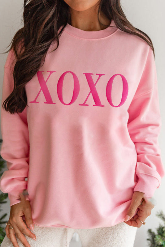 XOXO Puff Paint Sweatshirt