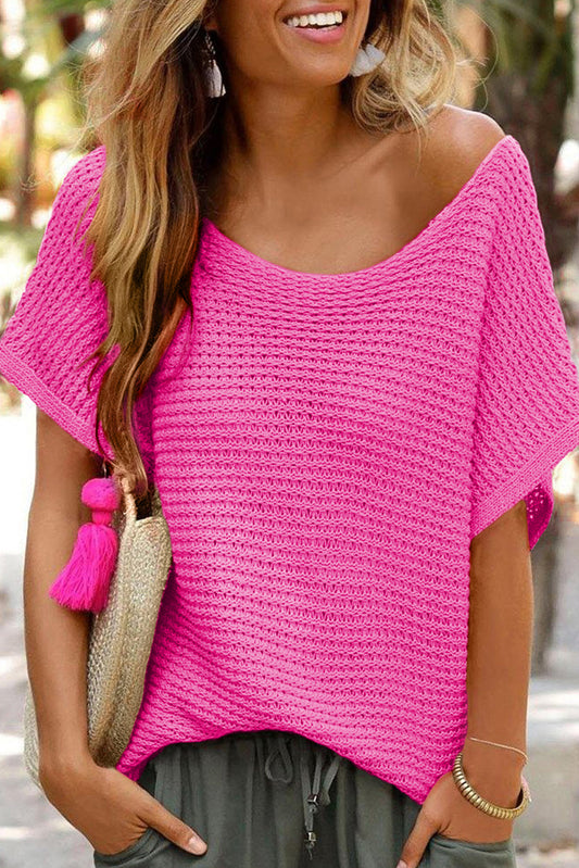 PREORDER Wish You Were Here Loose Knit Summer Sweater
