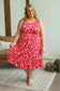 Bailey Dress - Red Floral