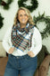 Blanket Scarf - Blue and Brown Plaid