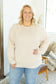 Corrine Ribbed Pullover Top - Oatmeal