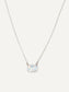 HALLE Necklace in Silver Snow