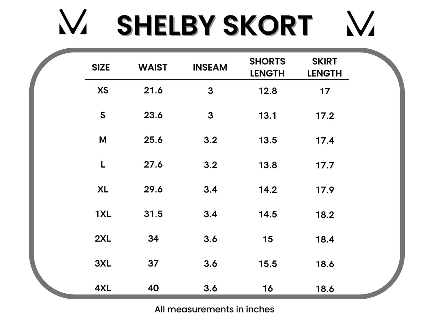 Shelby Skort - Summer Blues