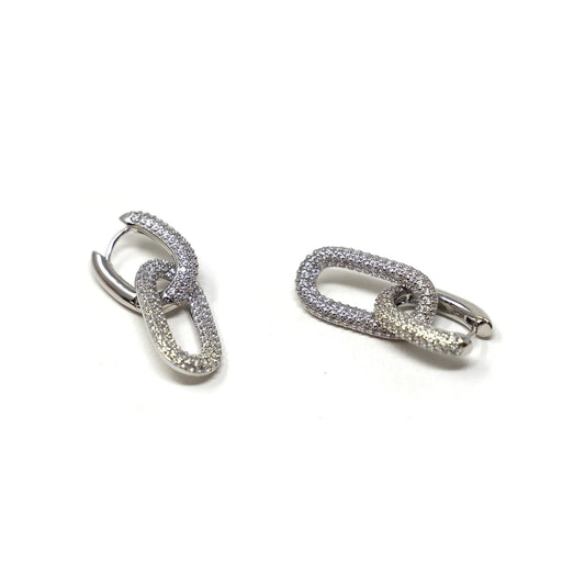 2Fer Pave Party Link Earrings
