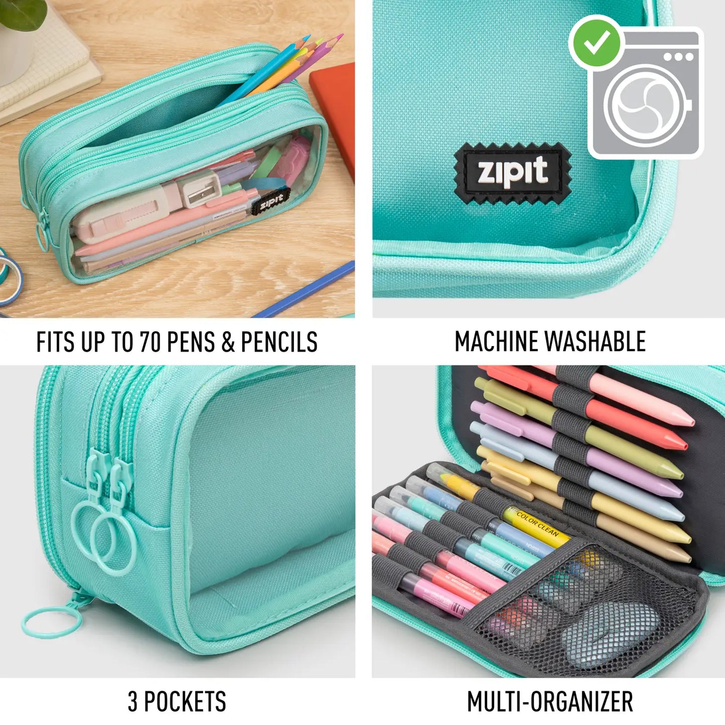 ZIPIT® Half & Half Pencil Case