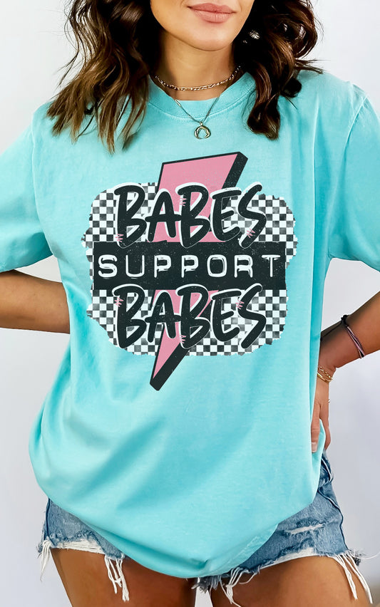 Babes Support Babes Garment Dyed Graphic Tee