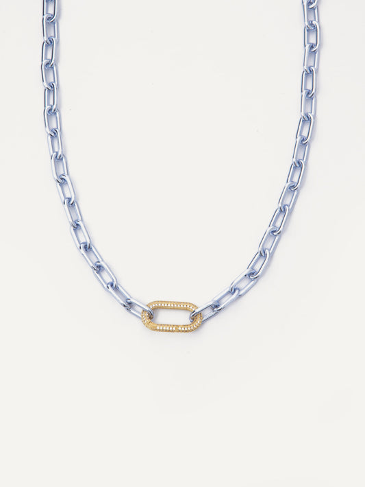 PARIS Necklace in Gold Ice Blue