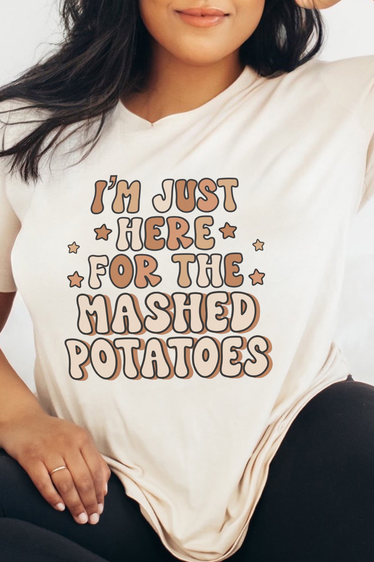 Here For The Mashed Potatoes Graphic Tee