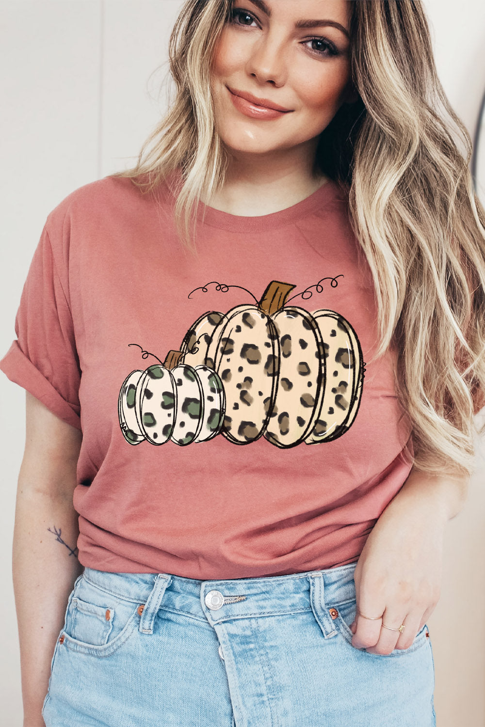 Leopard Pumpkins Graphic Tee