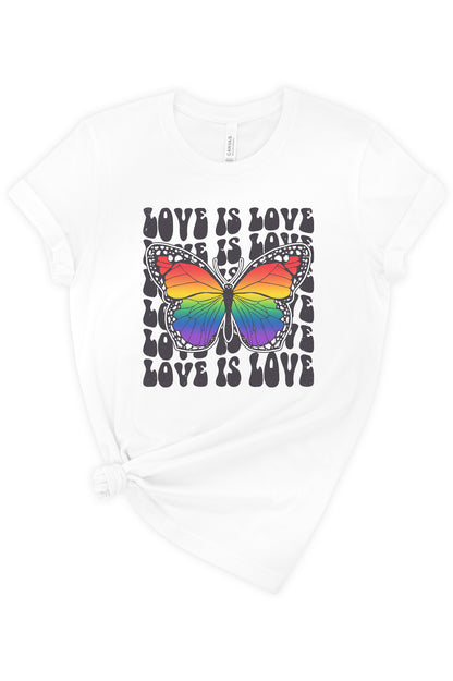 Love Is Love Butterfly Graphic Tee
