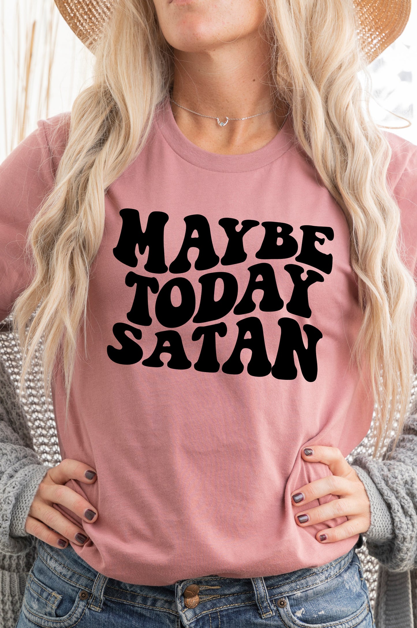 Maybe Today Satan Graphic Tee