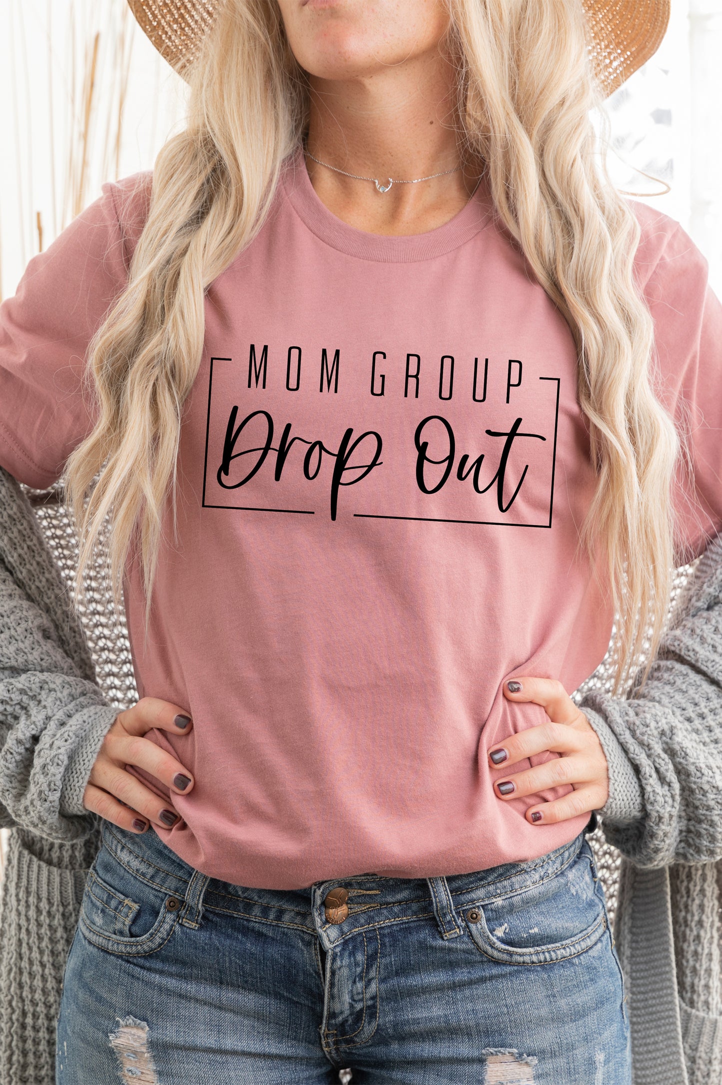 Mom Group Dropout Graphic Tee