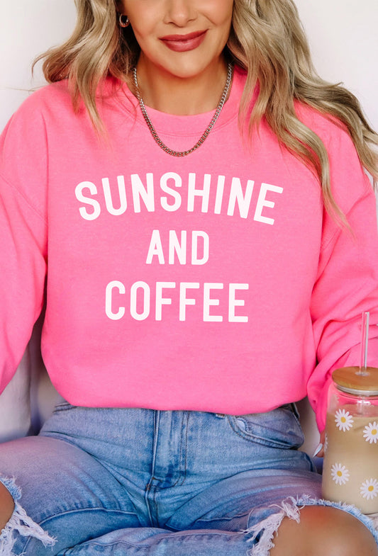 Sunshine and Coffee Graphic Sweatshirt