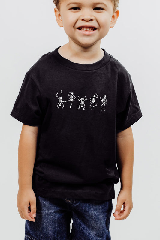 Youth Dancing Skeletons Graphic Tee