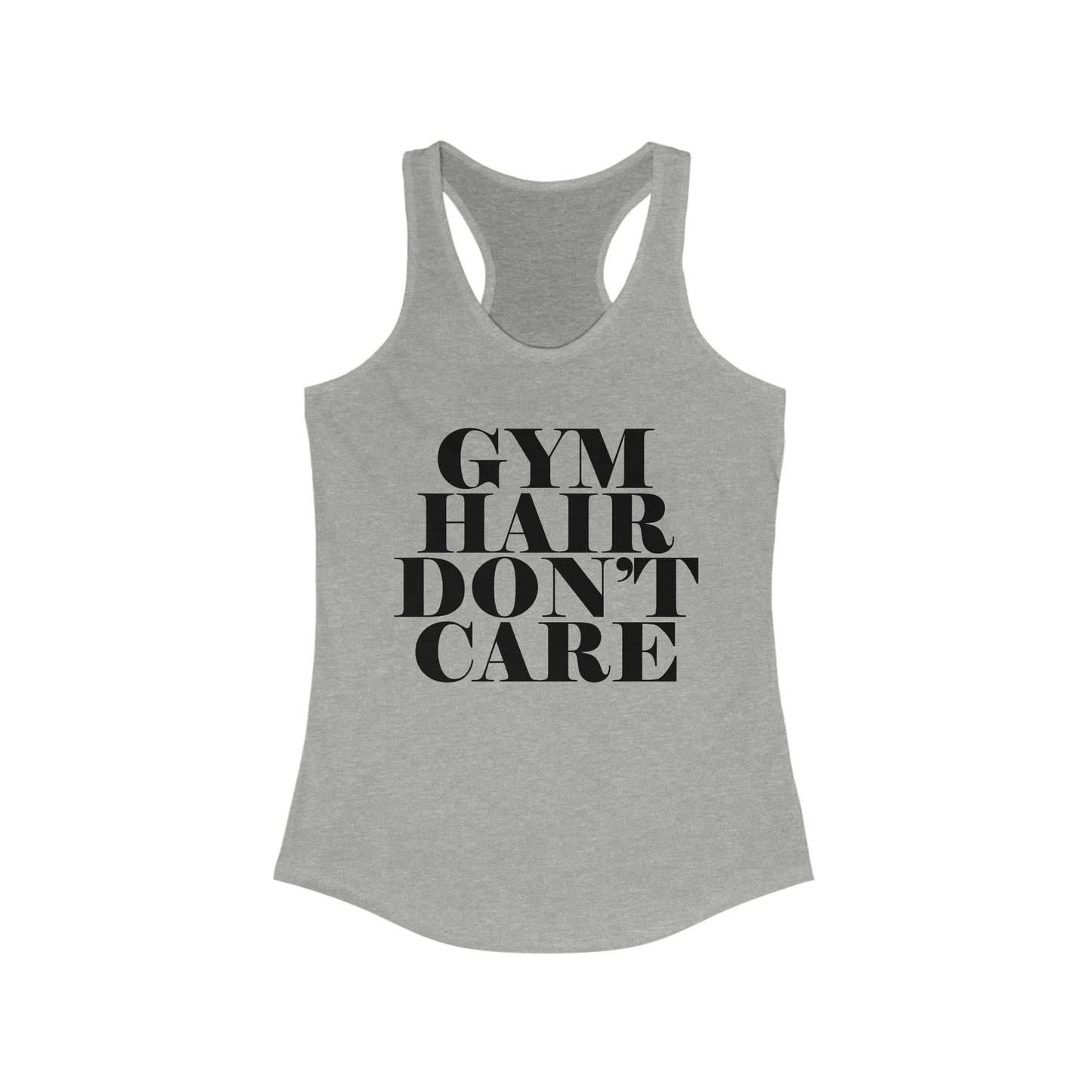 Gym Hair Don't Care Graphic Tank