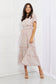 Sweet Talk Kimono Sleeve Maxi Dress in Blush Pink