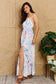 Colorful Floral Print Sleeveless Maxi Dress