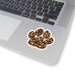 Leopard Paw Print Sticker